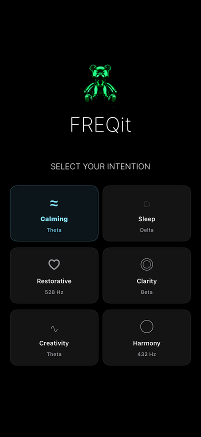 FREQit app screen